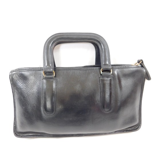 COACH NYC Vintage LEATHER Mini BRIEFCASE HAND BAG Made in NYC - Picture 1 of 13